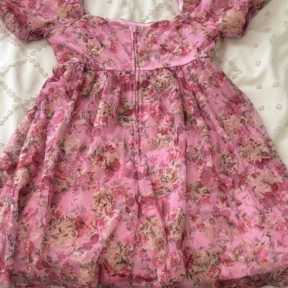 Floral Pink Dress - Picture 3 of 4